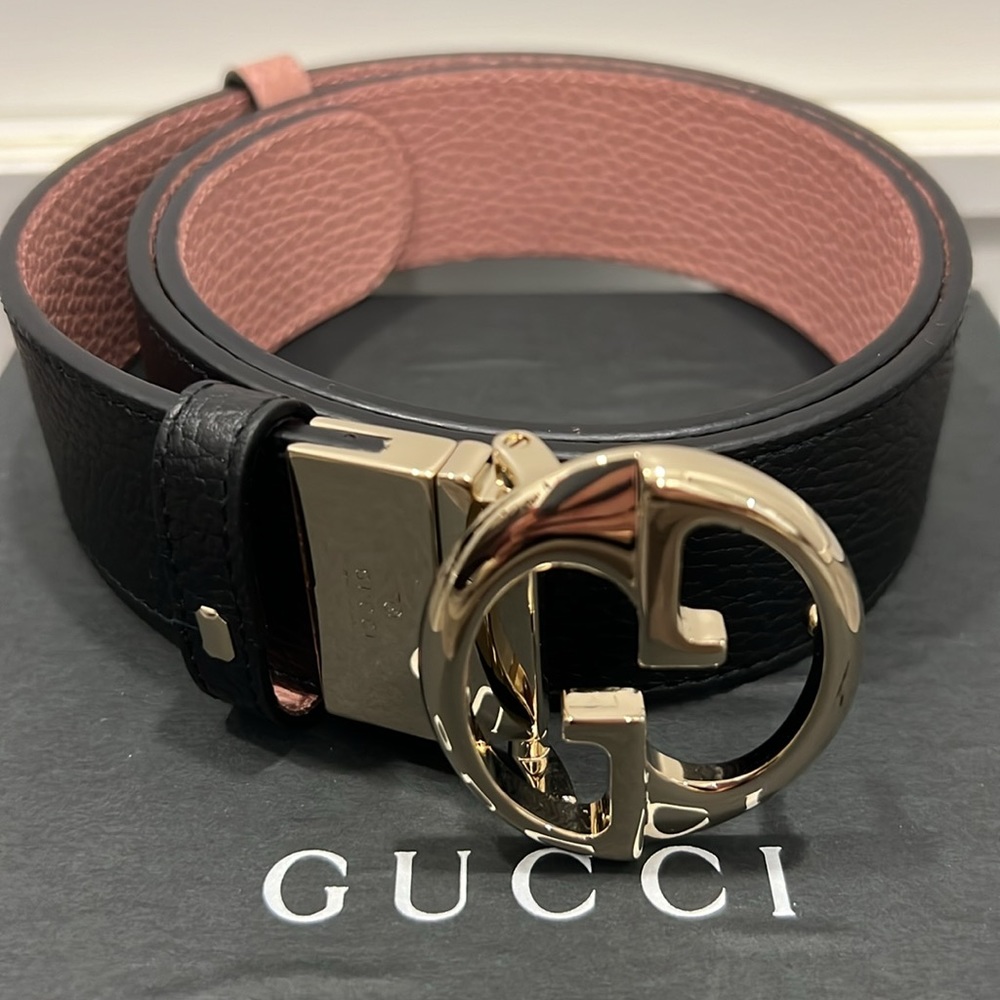 Gucci leather reversible belt - Picture 2 of 6